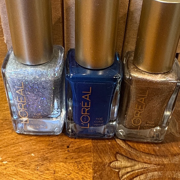 L'Oreal Nail Polish Trio Set - feeling kilty, navy knit, gypsy glitz - Picture 2 of 5
